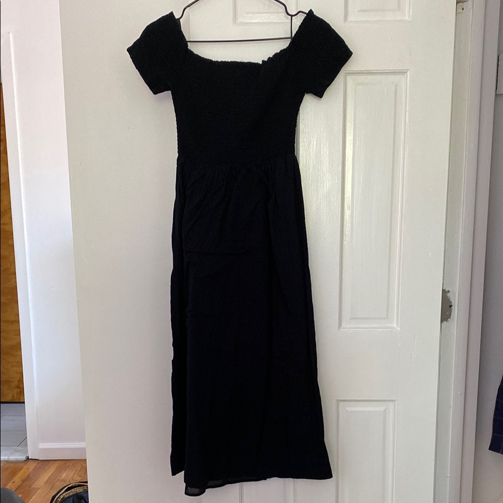 Elegant Black Off-Shoulder Dress